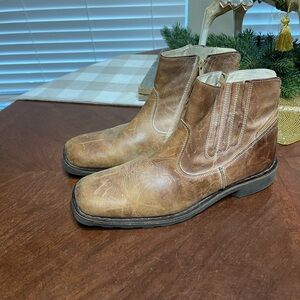 BULLBOXER Ankle Zip leather Chelsea Boots